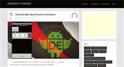 Desktop Screenshot of androidtrainee.com