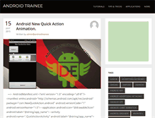 Tablet Screenshot of androidtrainee.com